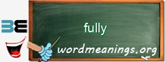 WordMeaning blackboard for fully